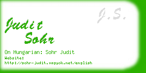 judit sohr business card